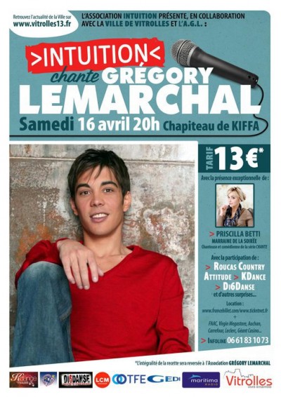 Priscilla Betti, marraine de "Intuition chante Gr&eacute;gory Lemarchal"