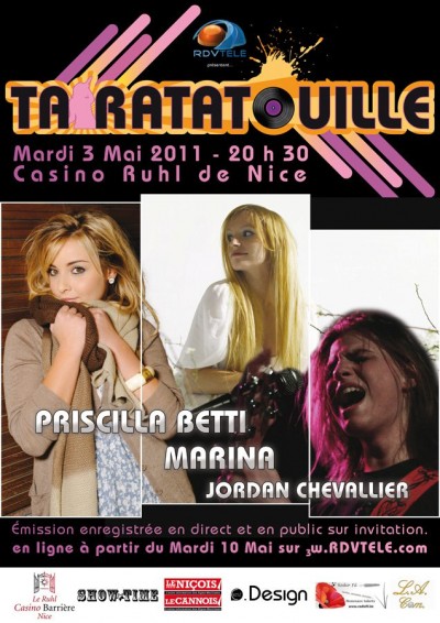Priscilla Betti Dans "Ta-Ratatouille" sur "RDV-T&eacute;l&eacute;"