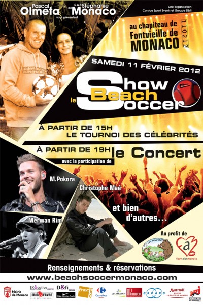 Priscilla Betti au Show Beach Soccer de Monaco !