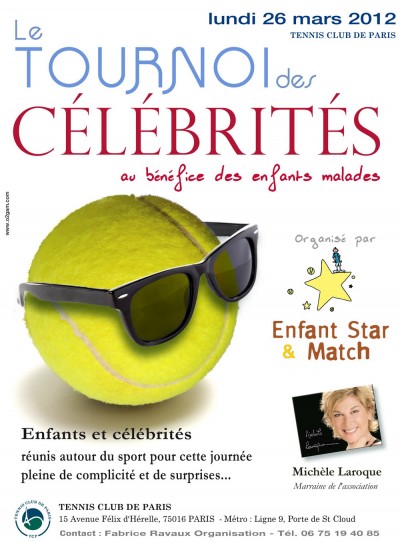 Priscilla Betti au tournois de Tennis d'Enfants Star et Match