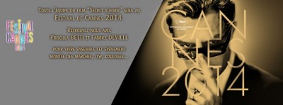 Priscilla Betti au festival de cannes pour "Secret d'hiver"