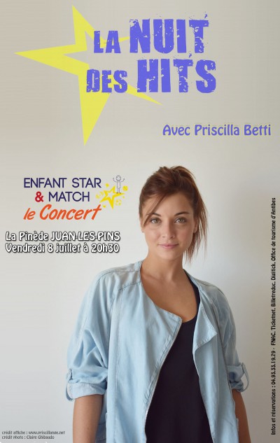 Priscilla Betti, présente à la Nuit des Hits 2016