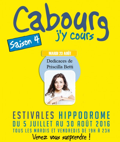 Priscilla pr&eacute;sente en Normandie pour l�estivale de l�hippodrome de Cabourg