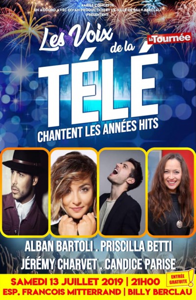 Concert les voix de la télé à Billy Berclau